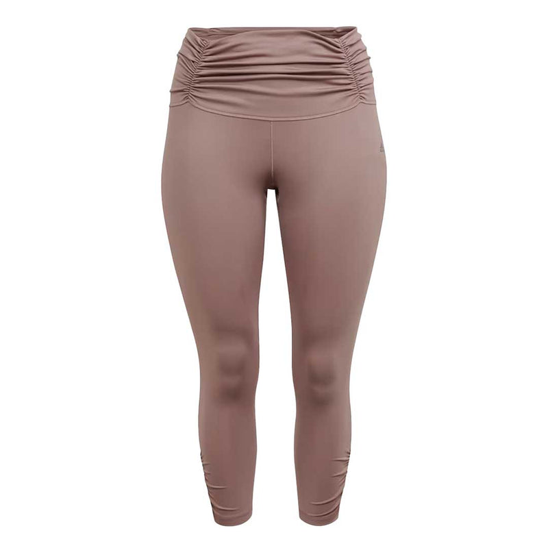 adidas - Women's Yoga Studio Gathered 7/8 Leggings (Plus Size) (HK6538)