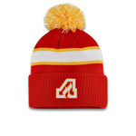 adidas - Bonnet à pompon en tricot à revers des Flames d'Atlanta (HZ8570)