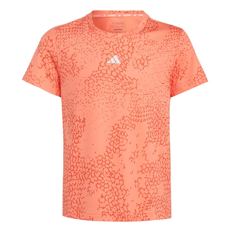 adidas - Girls' (Junior) AEROREADY 3-Stripes Allover Print T-Shirt (IB8870)