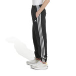 adidas - Pantalon en molleton de coton à 3 bandes et taille élastique pour fille (Junior) (IQ6048)