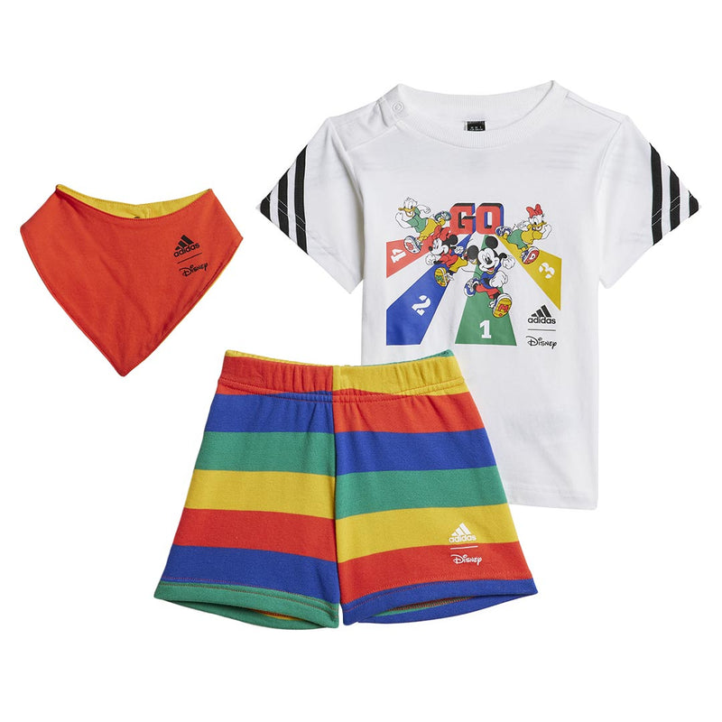adidas - Kids' (Infant & Toddler) adidas x Disney Mickey Mouse T-Shirt & Shorts Gift Set (HR9490)