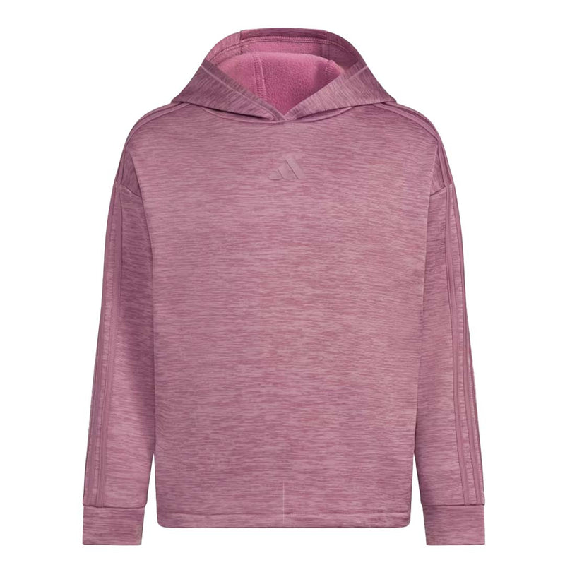 adidas - Sweat à capuche polaire Game & Go 3 bandes pour fille (Junior) (IQ5989)