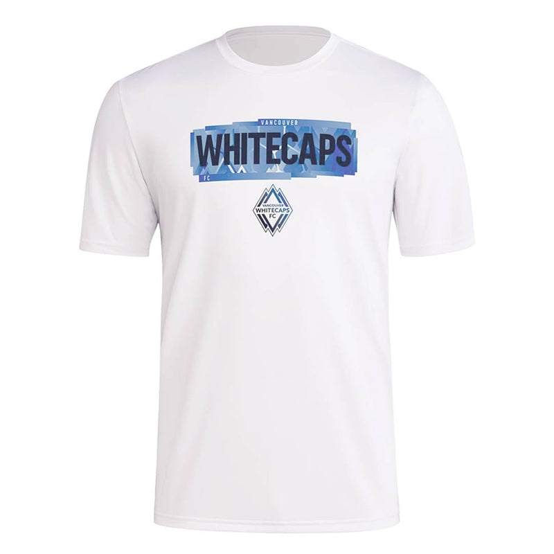 adidas - T-shirt d'avant-match à manches courtes pour enfant (Junior) des Whitecaps de Vancouver (IR8496)