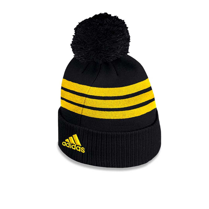 adidas - Bonnet à pompon Boston Bruins pour homme (GS6830)
