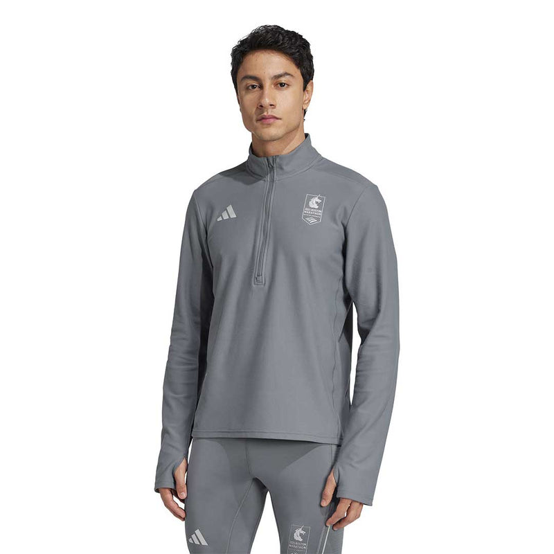 adidas - Men's Boston Marathon® 2025 Own The Run 1/4 Zip T-Shirt (JN5518)