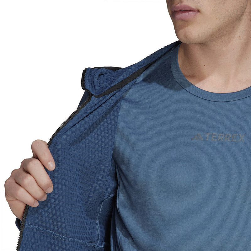 adidas - Veste de randonnée à capuche Terrex Tech Light pour homme (HT2008)