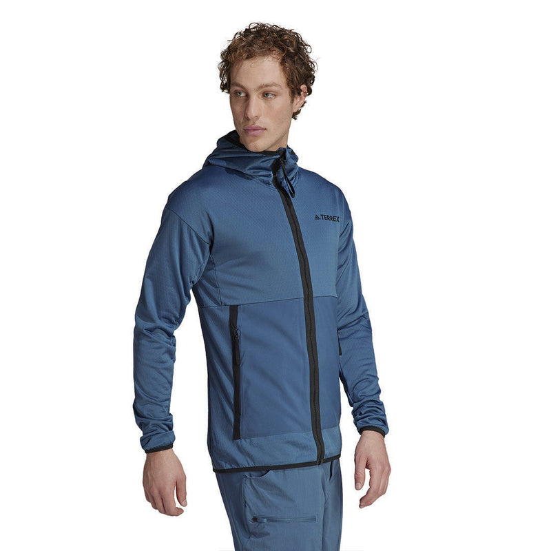 adidas - Veste de randonnée à capuche Terrex Tech Light pour homme (HT2008)