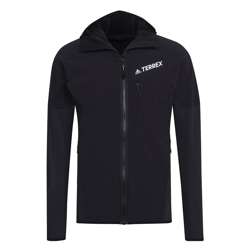 adidas - Veste coupe-vent à capuche Terrex Techrock Flooce pour homme (HF0726)