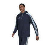 adidas - Sweat à capuche Tiro 1/4 zip pour homme (HC1302)