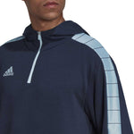 adidas - Sweat à capuche Tiro 1/4 zip pour homme (HC1302)