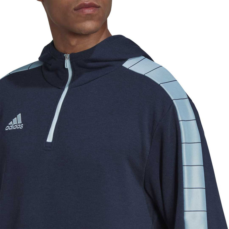 adidas - Sweat à capuche Tiro 1/4 zip pour homme (HC1302)