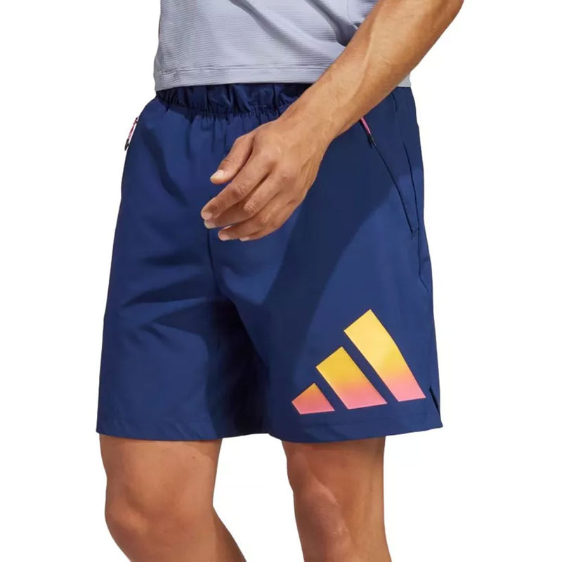 adidas - Short Train Icons 3 bandes 5 pouces pour homme (IC5498-5IN)