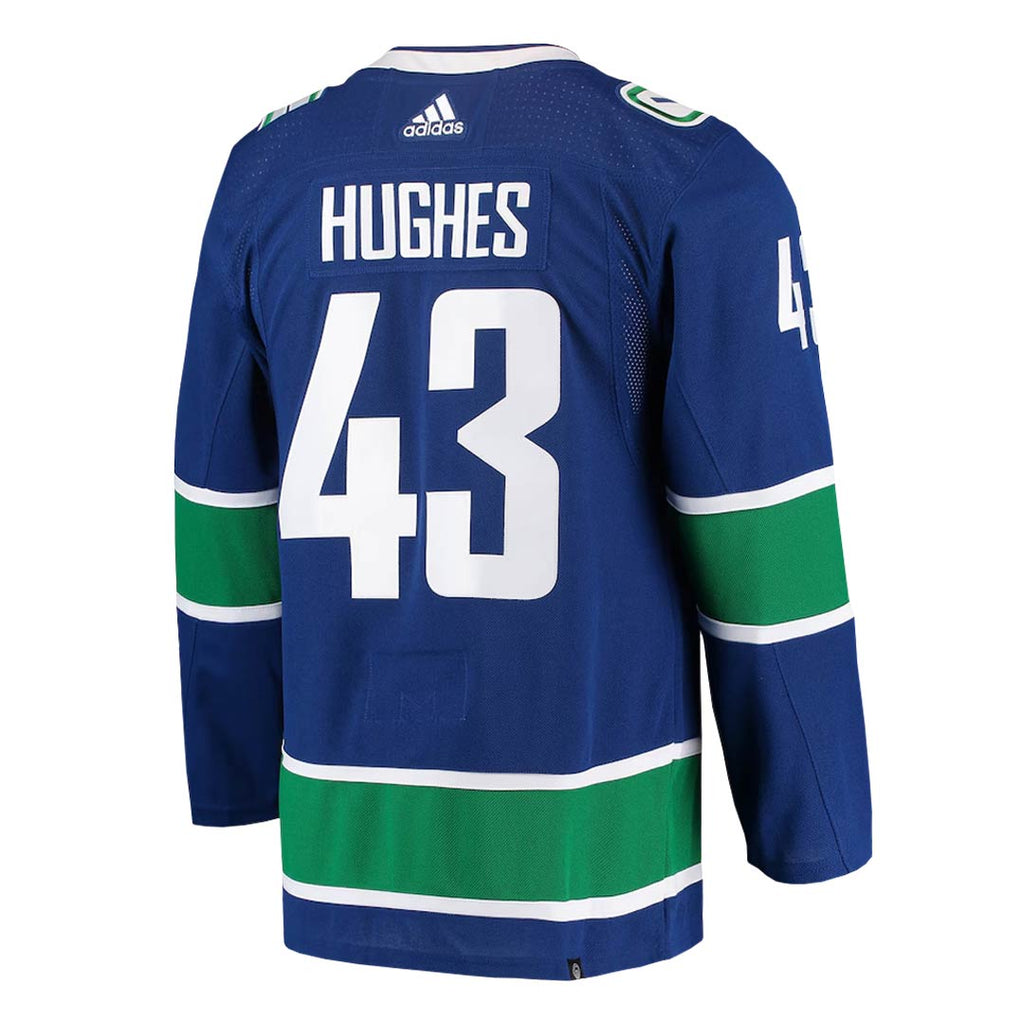 adidas - Men's Vancouver Canucks Authentic Quinn Hughes Home Jersey (GT5689)