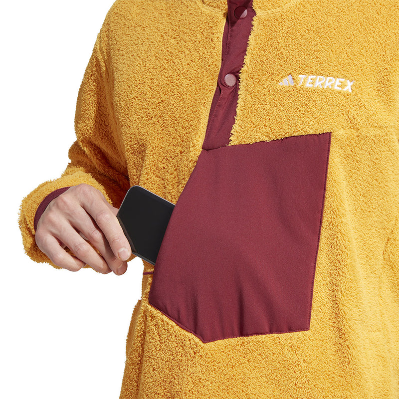 adidas - Pull polaire à poils longs Terrex Xploric pour homme (IB1138)