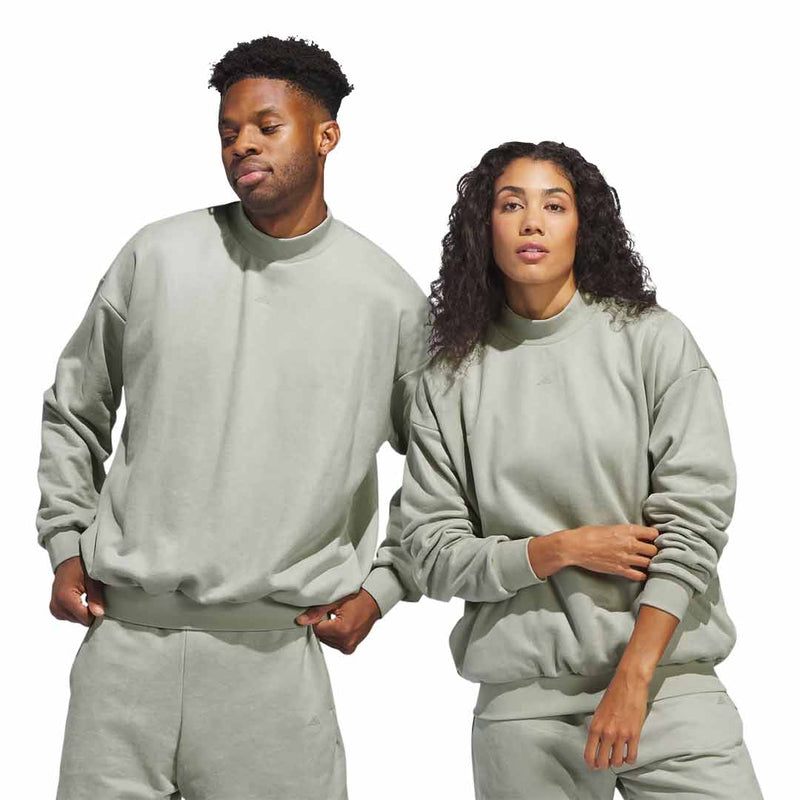 adidas - Sweat-shirt ras du cou en daim M Basketball (IN7698)