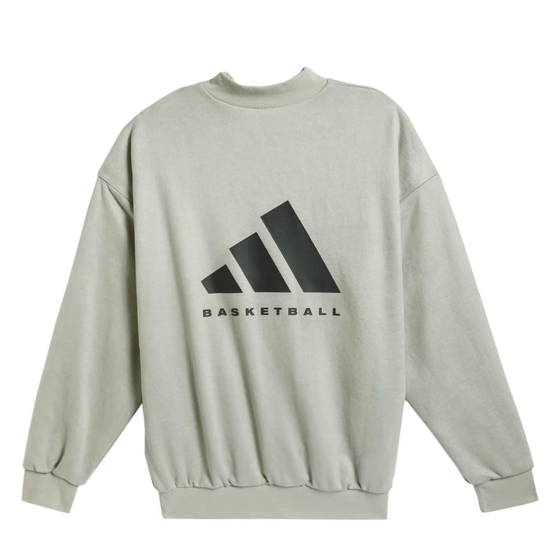 adidas - Sweat-shirt ras du cou en daim M Basketball (IN7698)