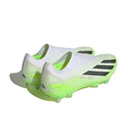 adidas - Chaussures de football unisexes X Crazyfast.1 sans lacets pour terrain souple (IE6637)
