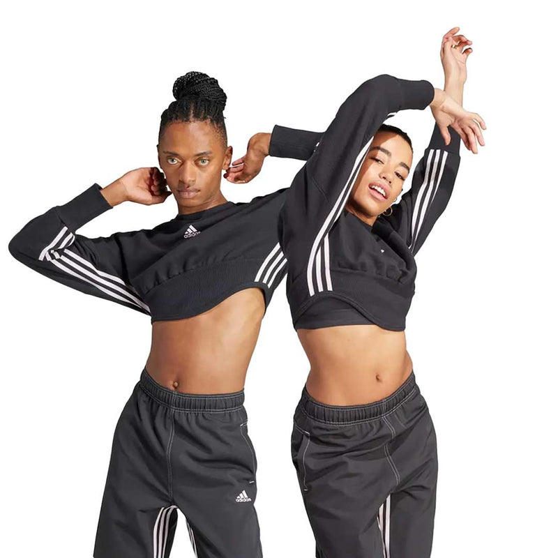 adidas - Sweat-shirt de danse à 3 bandes pour femme, inspiré du corset (IB4749)