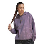 adidas - Sweat à capuche en polaire monogramme en relief pour femme (IM2585)