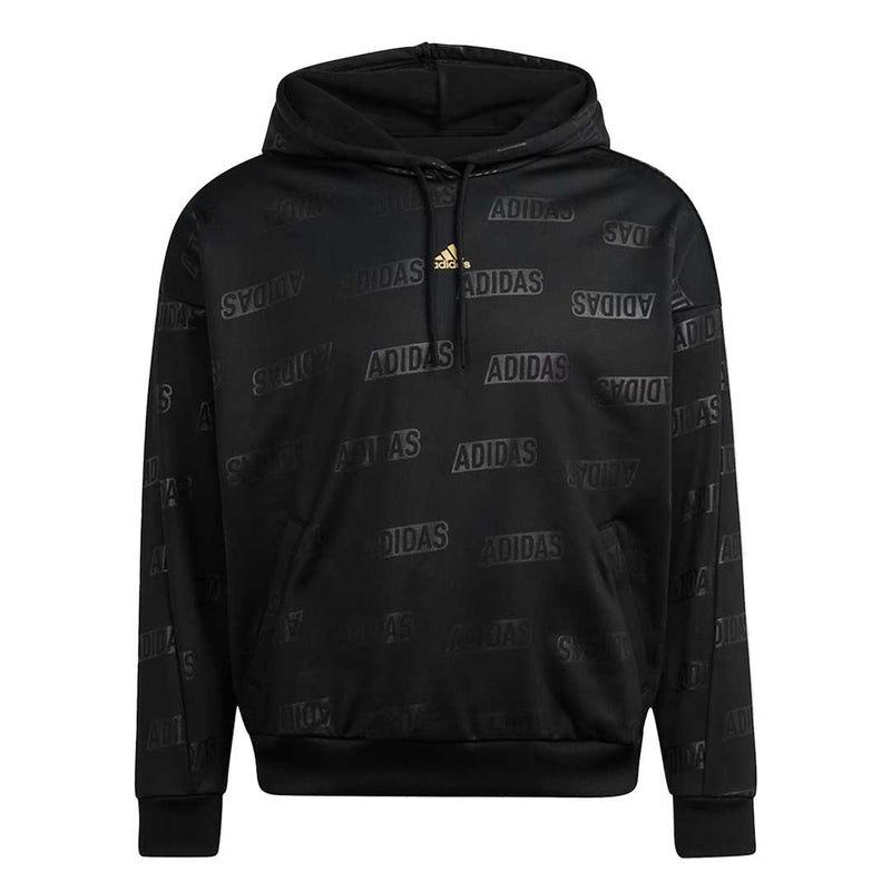 adidas - Sweat à capuche en polaire monogramme en relief pour femme (IM2586)