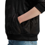 adidas - Sweat à capuche en polaire monogramme en relief pour femme (IM2586)