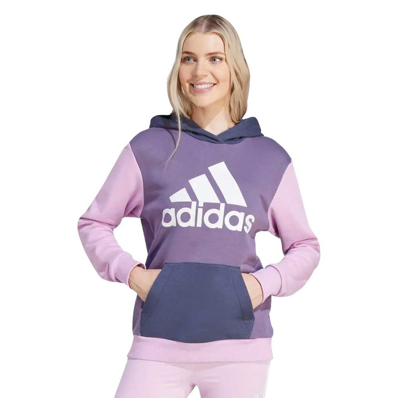 adidas - Sweat à capuche en polaire Essentials Logo Boyfriend pour femme (IM0268)