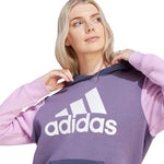 adidas - Sweat à capuche en polaire Essentials Logo Boyfriend pour femme (IM0268)