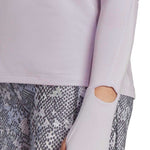 adidas - Haut à manches longues Fast Running 1/2 zip pour femme (HR5704)