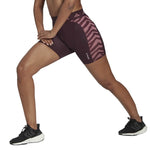adidas - Legging court taille haute Hyperglam Techfit Zebra pour femme (IB3611)