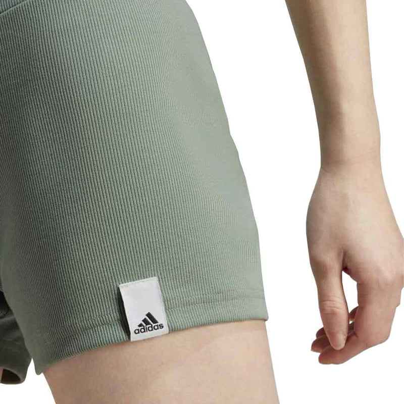 adidas - Women's Lounge Low Rise Ribbed Shorts (IC8759)