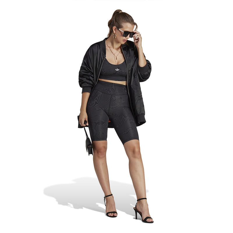 adidas - Short cycliste imprimé marbre pour femme (IC2266)