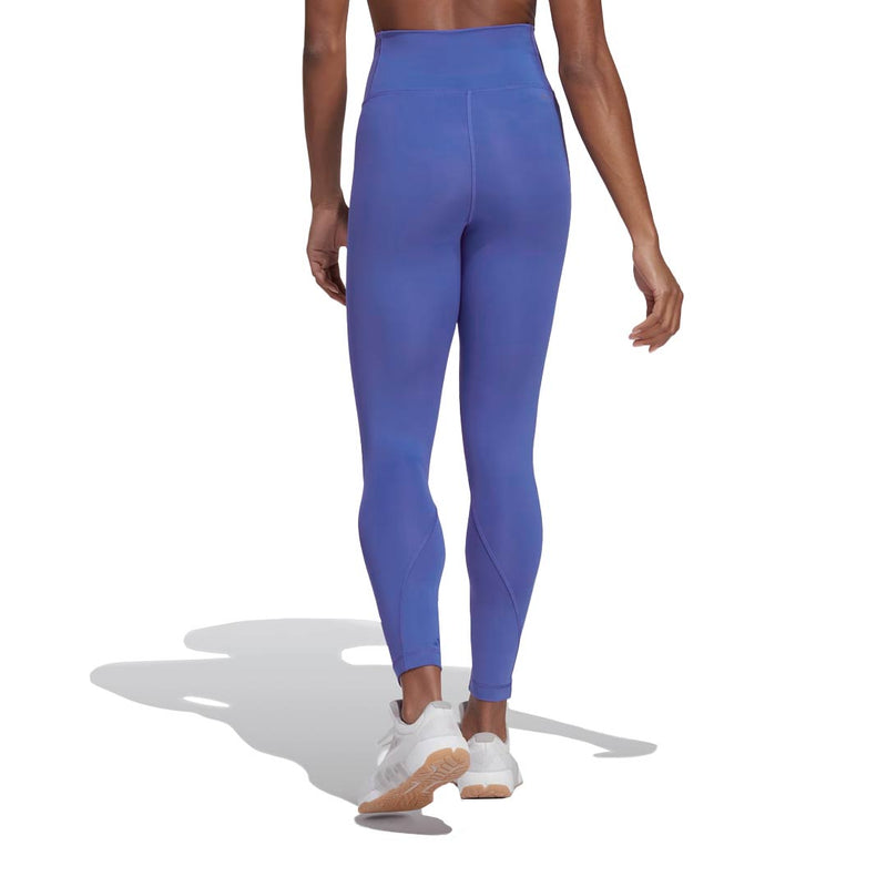 adidas - Collant d'entraînement taille haute 7/8 Optime Hyperbright pour femme (IL6625)