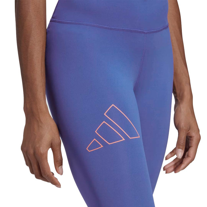 adidas - Collant d'entraînement taille haute 7/8 Optime Hyperbright pour femme (IL6625)