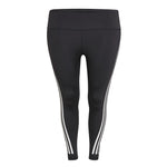 adidas - Women's Optime Trainicons 3-Stripes 7/8 Leggings (Plus Size) (H64212)