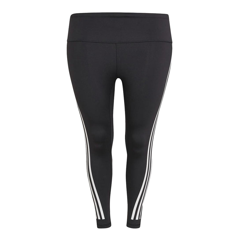 adidas - Women's Optime Trainicons 3-Stripes 7/8 Leggings (Plus Size) (H64212)