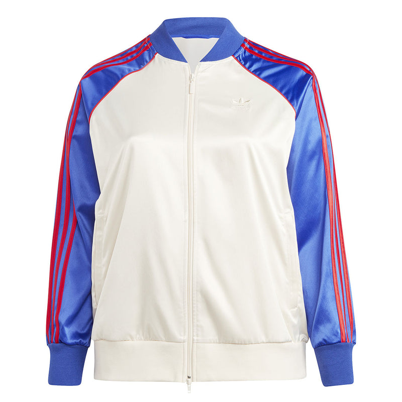 adidas - Veste de survêtement SST en satin pour femme (grande taille) (IC5212)