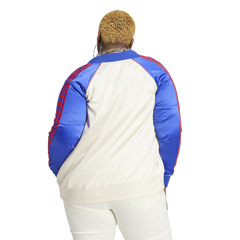 adidas - Veste de survêtement SST en satin pour femme (grande taille) (IC5212)