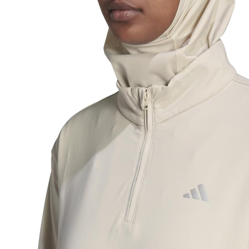 adidas - Haut d'entraînement Techfit Aeroready Warm 1/4 Zip pour femme (HI3368)