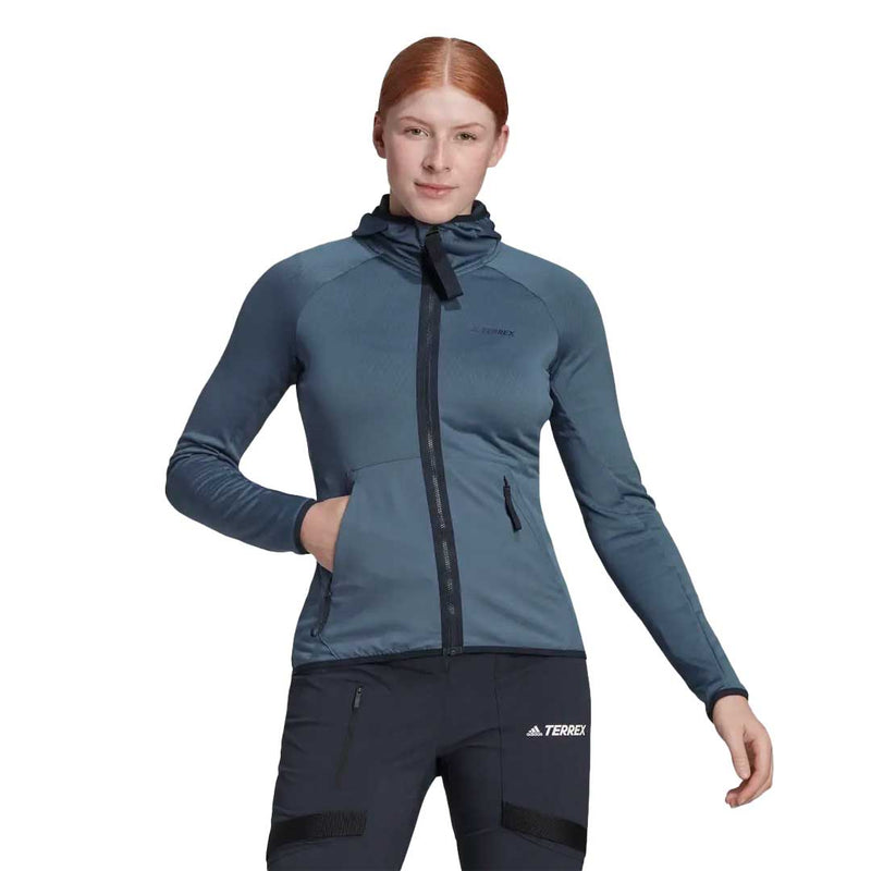 adidas - Women's Terrex Tech Flooce Light Hooded Hiking Hoodie (HH9289)