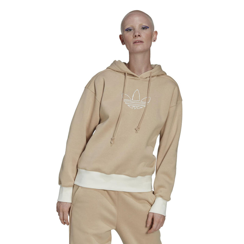 adidas - Sweat à capuche à broderie graphique Trèfle pour femme (HM1637)