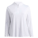 adidas - Women's Ultimate365 1/2 Zip Long Sleeve Golf T-Shirt (Plus Size) (HA3396)