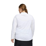 adidas - Women's Ultimate365 1/2 Zip Long Sleeve Golf T-Shirt (Plus Size) (HA3396)