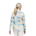 adidas - Women's Ultimate365 Printed 1/4 Zip Mock-Neck Long Sleeve Polo (IP4259)
