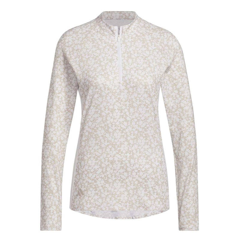 adidas - Women's Ultimate365 Printed 1/4-Zip Mock-Neck Polo (HT1232)