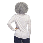 adidas - Women's Ultimate365 Printed 1/4-Zip Mock-Neck Polo (HT1232)