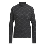 adidas - Women's Ultimate365 Tour Monogram Mock Neck Long Sleeve T-Shirt (HY7211)