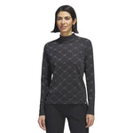 adidas - Women's Ultimate365 Tour Monogram Mock Neck Long Sleeve T-Shirt (HY7211)