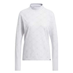 adidas - T-shirt à manches longues et col montant Ultimate365 Tour Monogram pour femme (IK7181)
