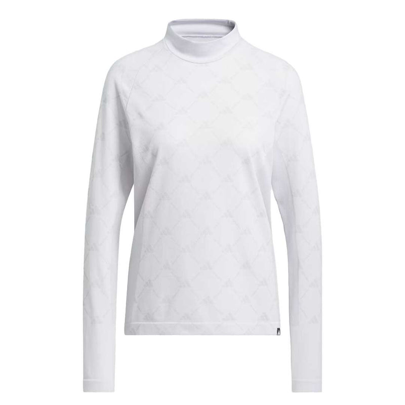adidas - T-shirt à manches longues et col montant Ultimate365 Tour Monogram pour femme (IK7181)