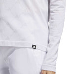 adidas - T-shirt à manches longues et col montant Ultimate365 Tour Monogram pour femme (IK7181)